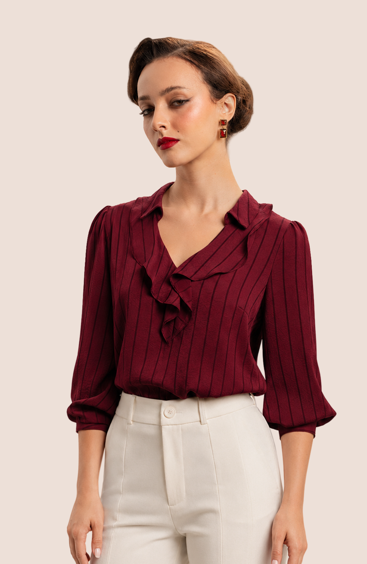 Blusa Olivia - Guinda