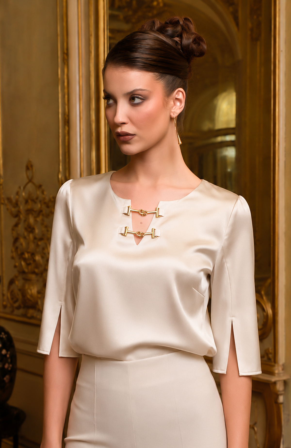 Blusa Gala-Hueso