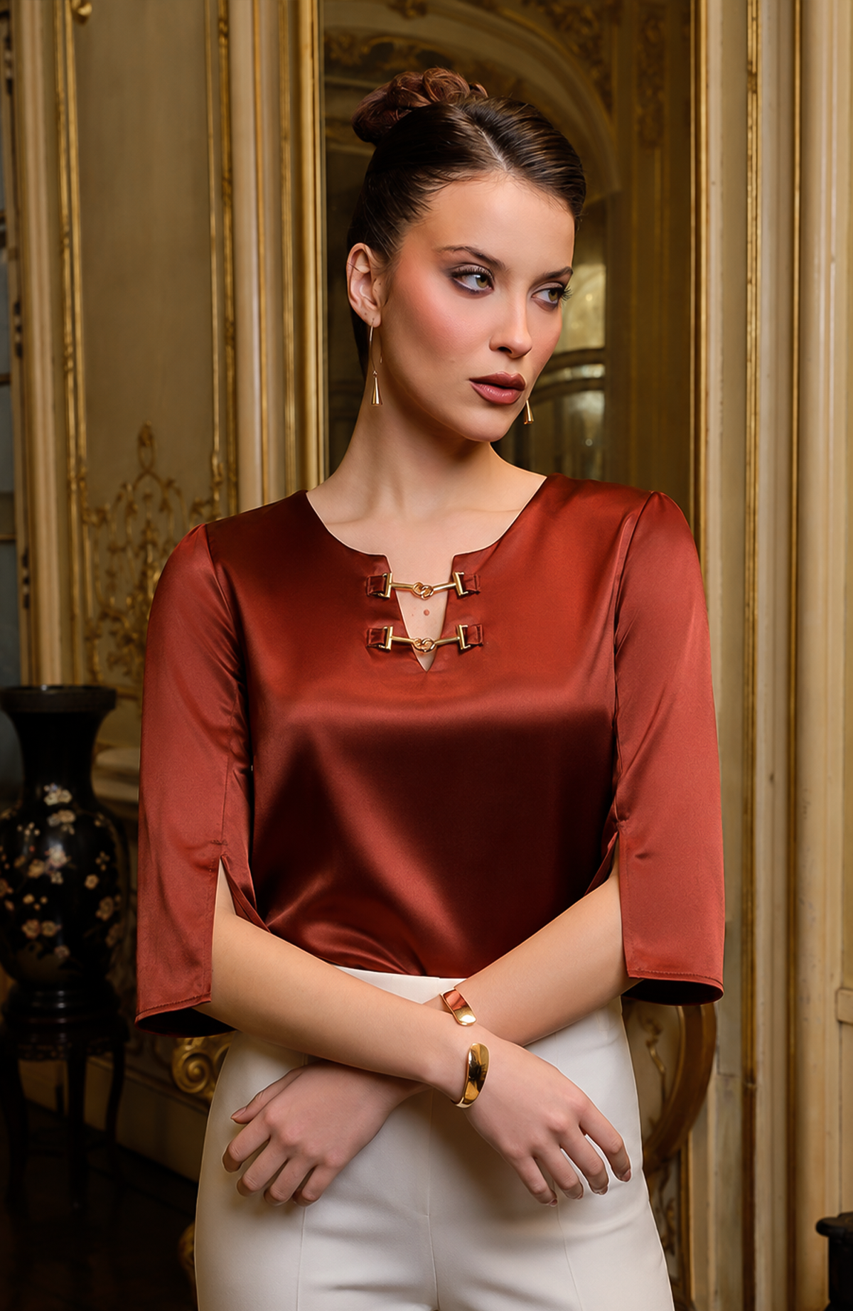 Blusa Gala - Lacre
