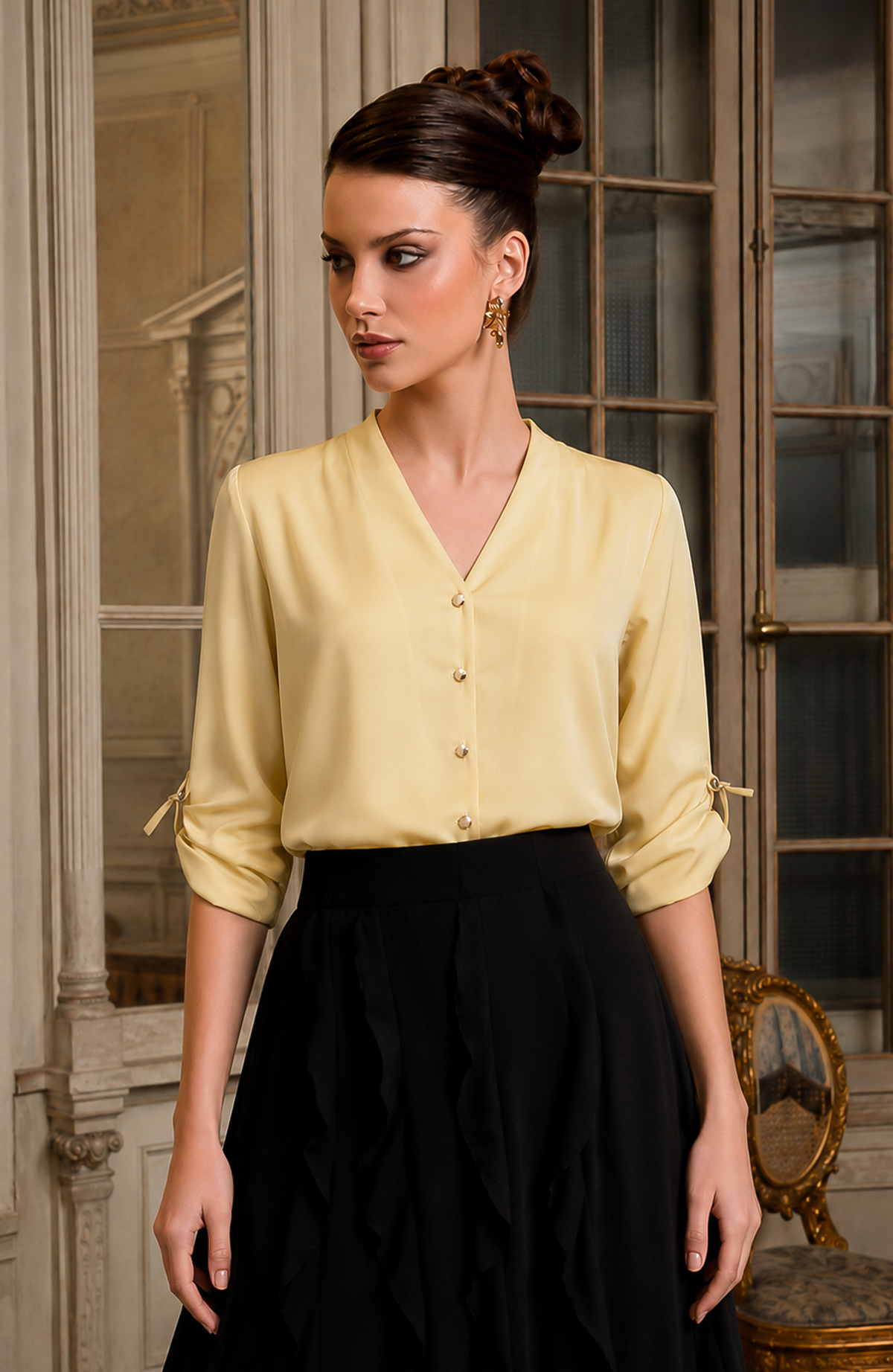 Blusa Rina - Mantequilla
