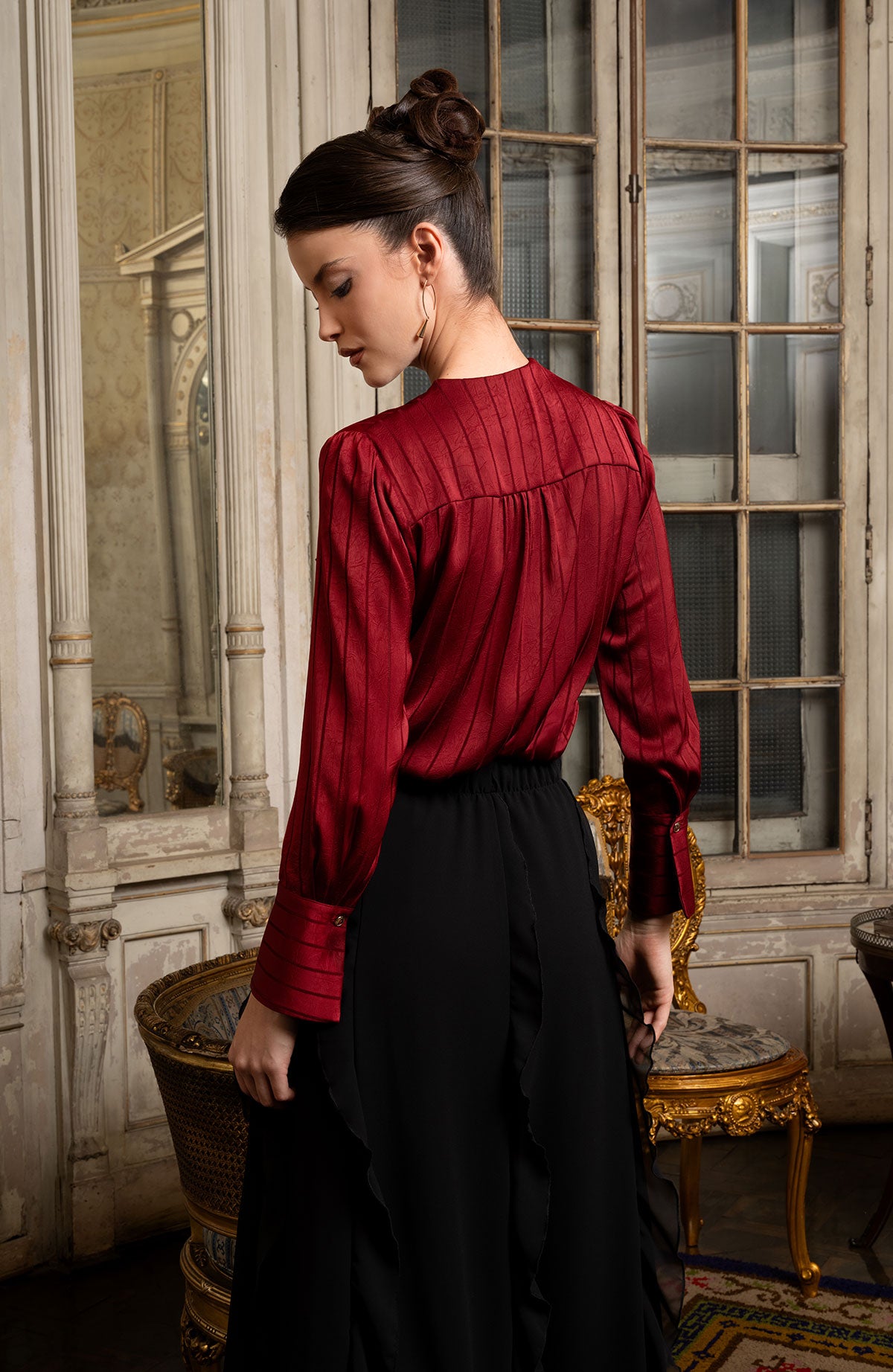 Blusa Celina - Guinda