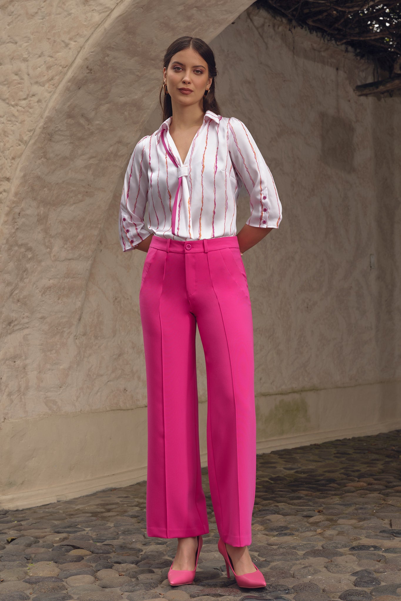 Blusa Isidora - Fucsia