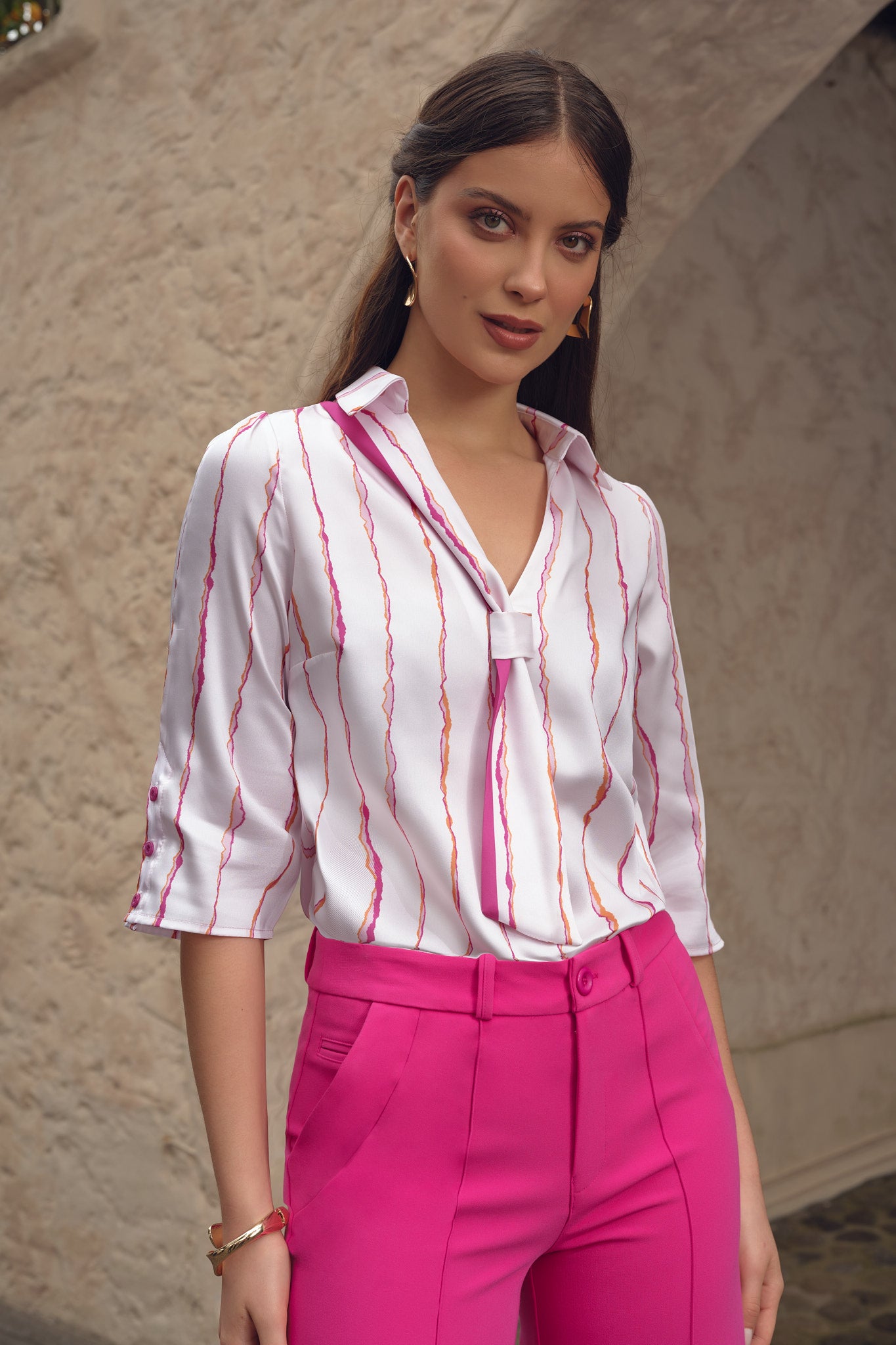 Blusa Isidora - Fucsia