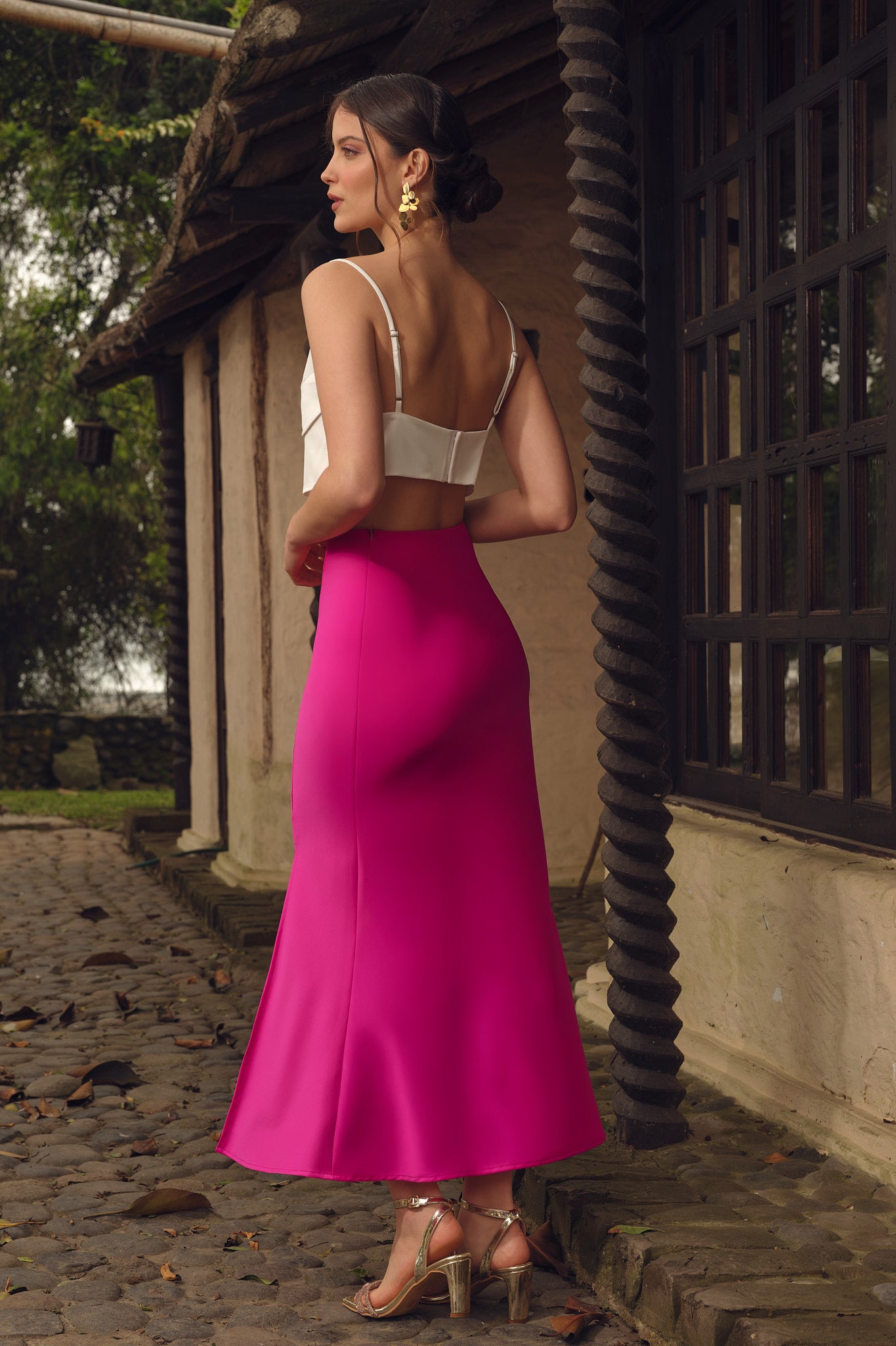 Falda Teresa - Fucsia