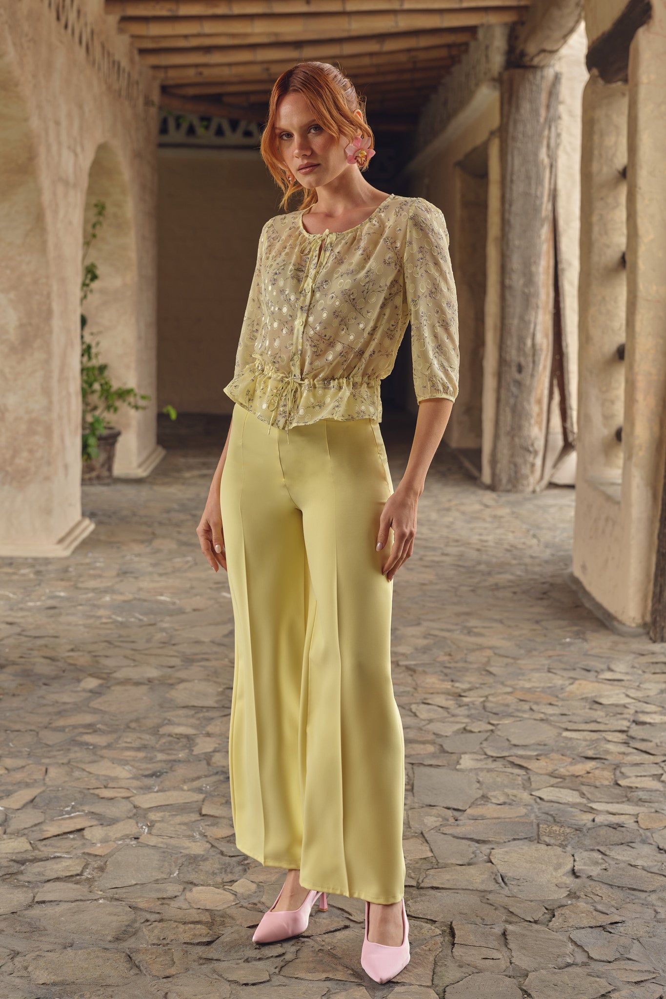 Blusa Zacil - Amarillo