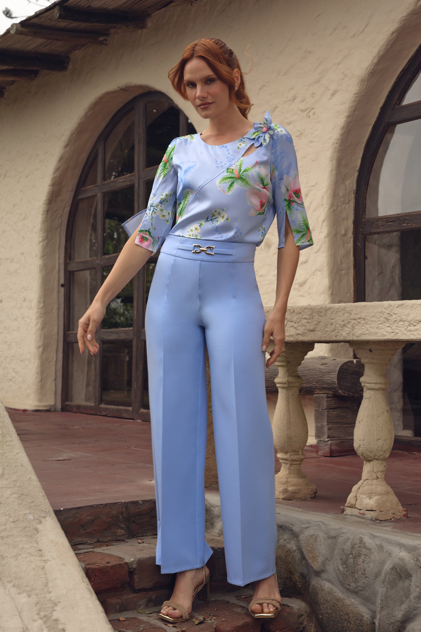 Pantalón Verónica - Celeste 2