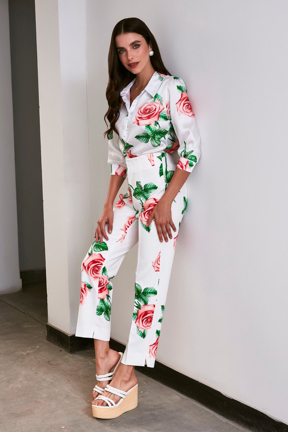 Pantalón Sally - Rojo Rosas