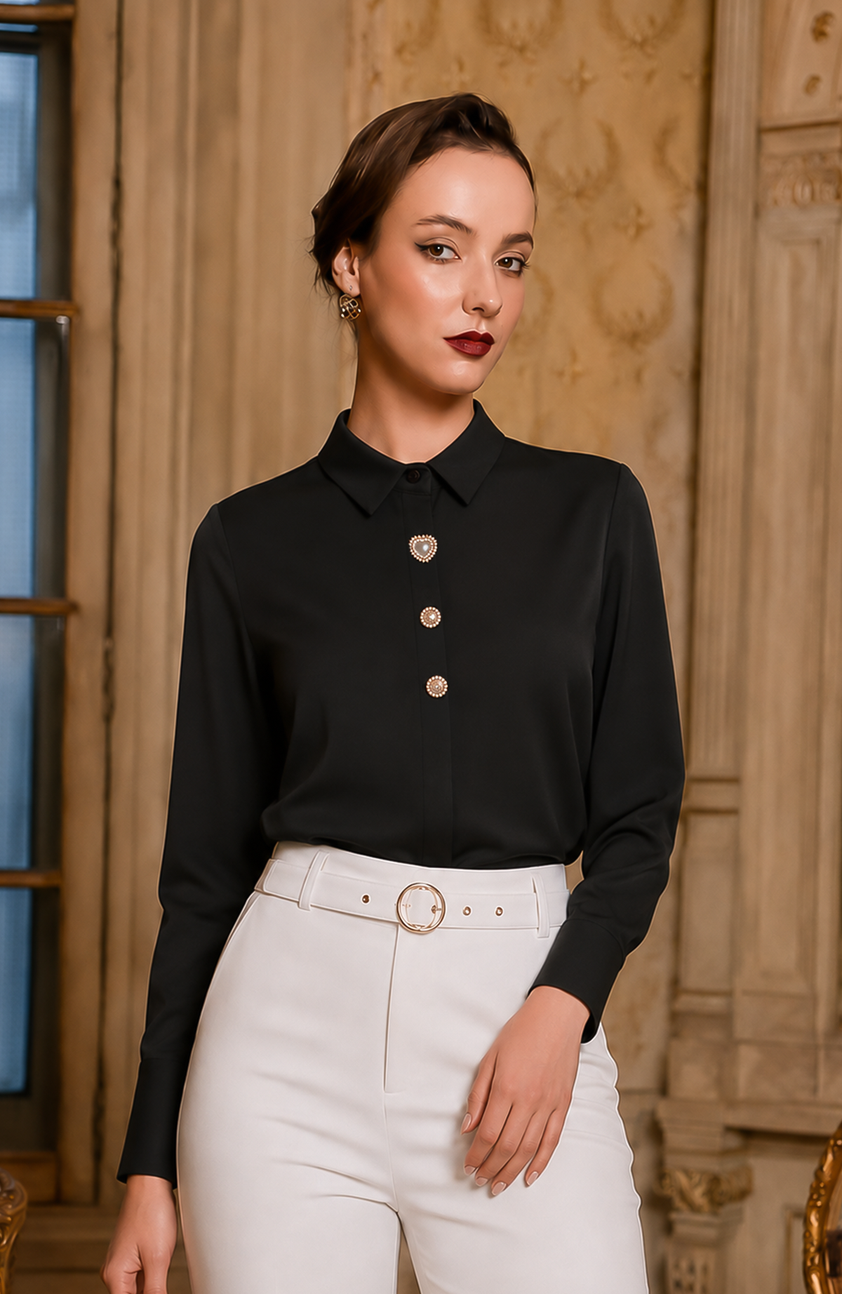Blusa Ariana -Negro
