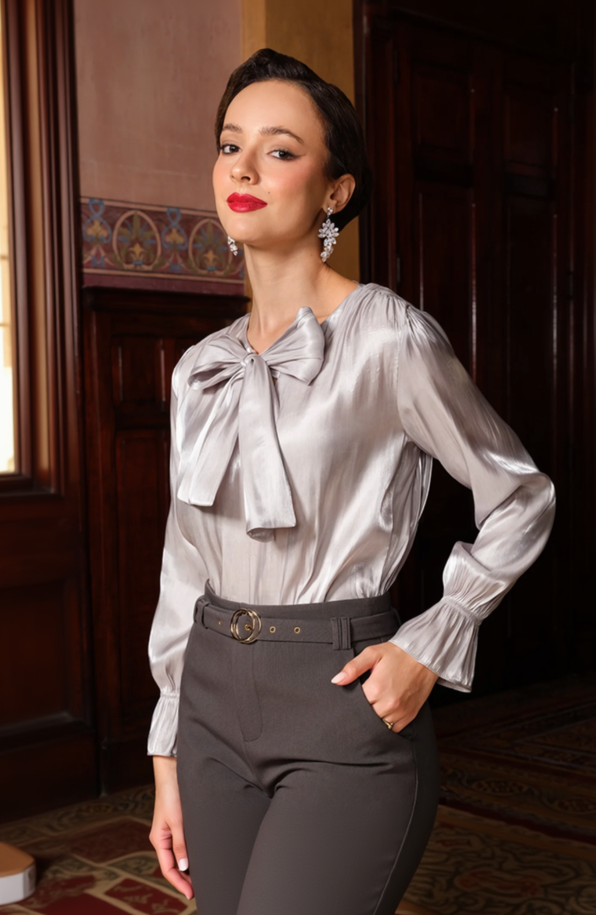 Blusa Joan - Plata