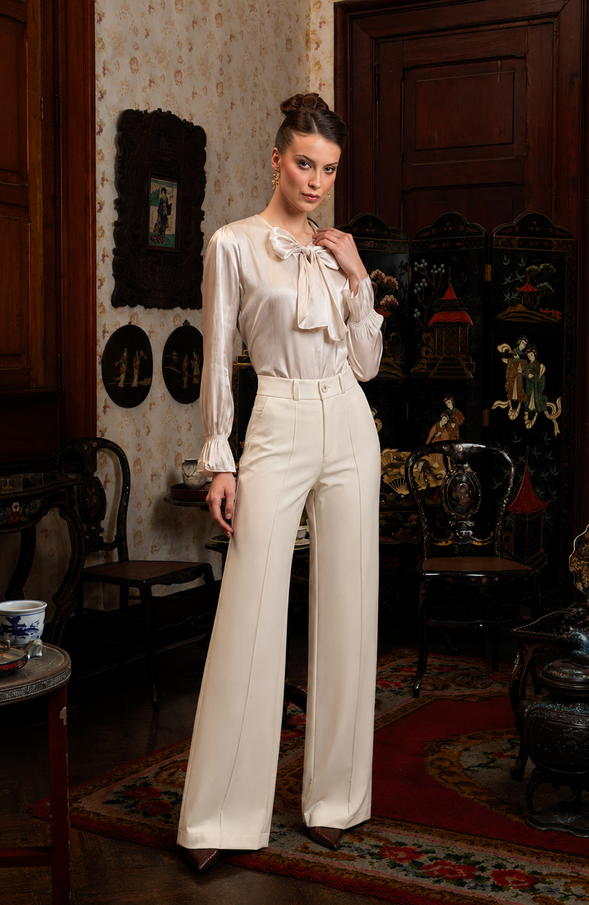 Pantalón Victoria - Marfil