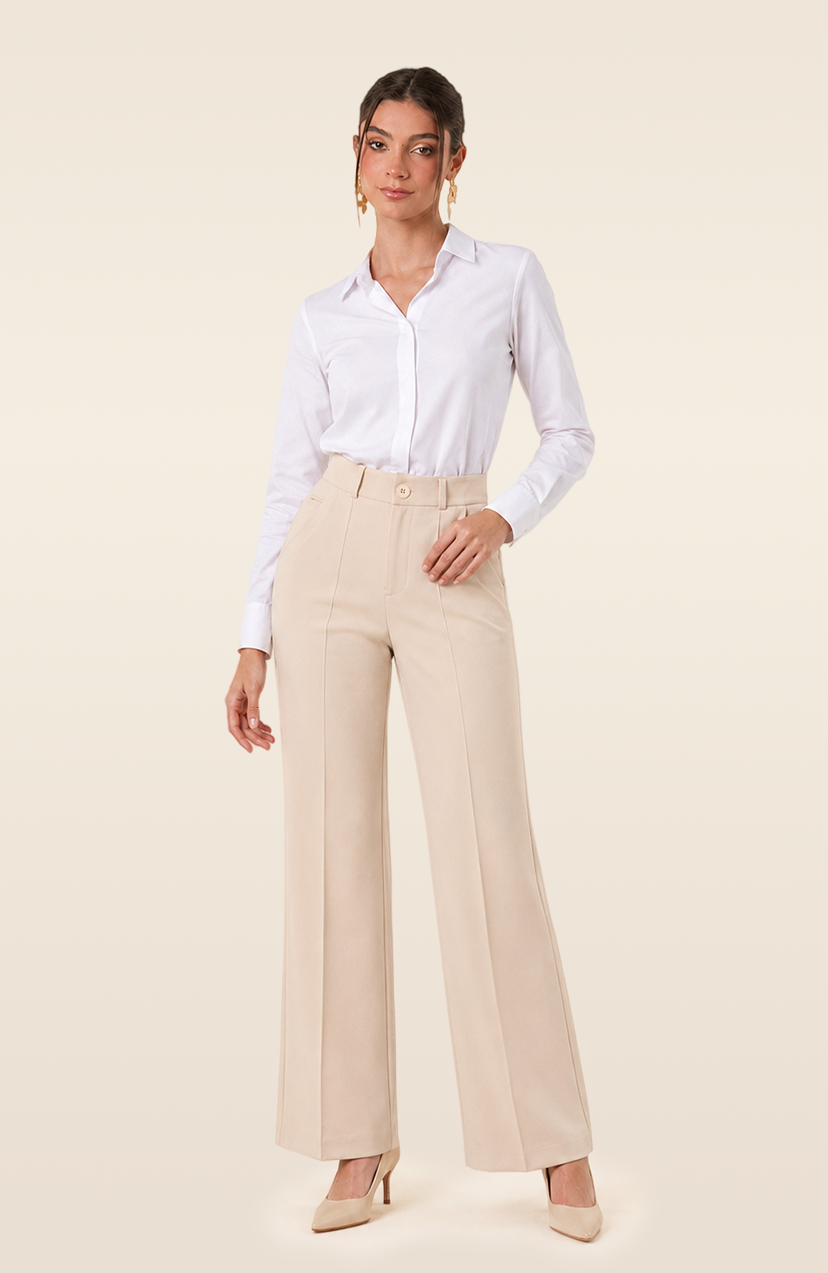 Pantalón Adriana - Vainilla