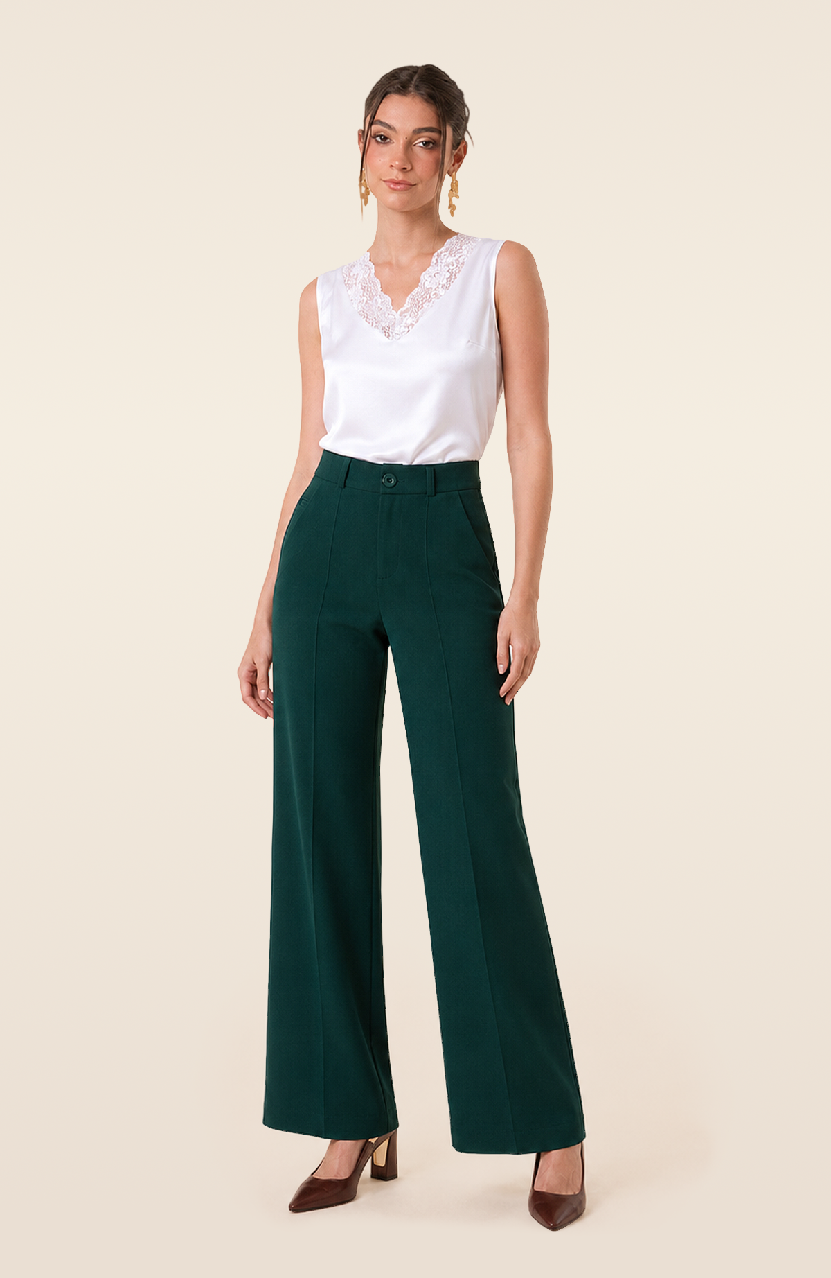 Pantalón Adriana - Verde Botella