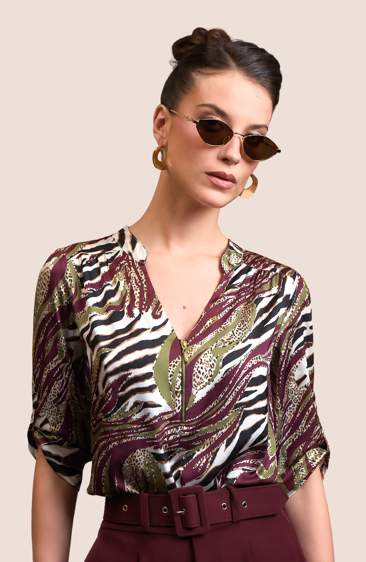 Blusa Soleil - Vino