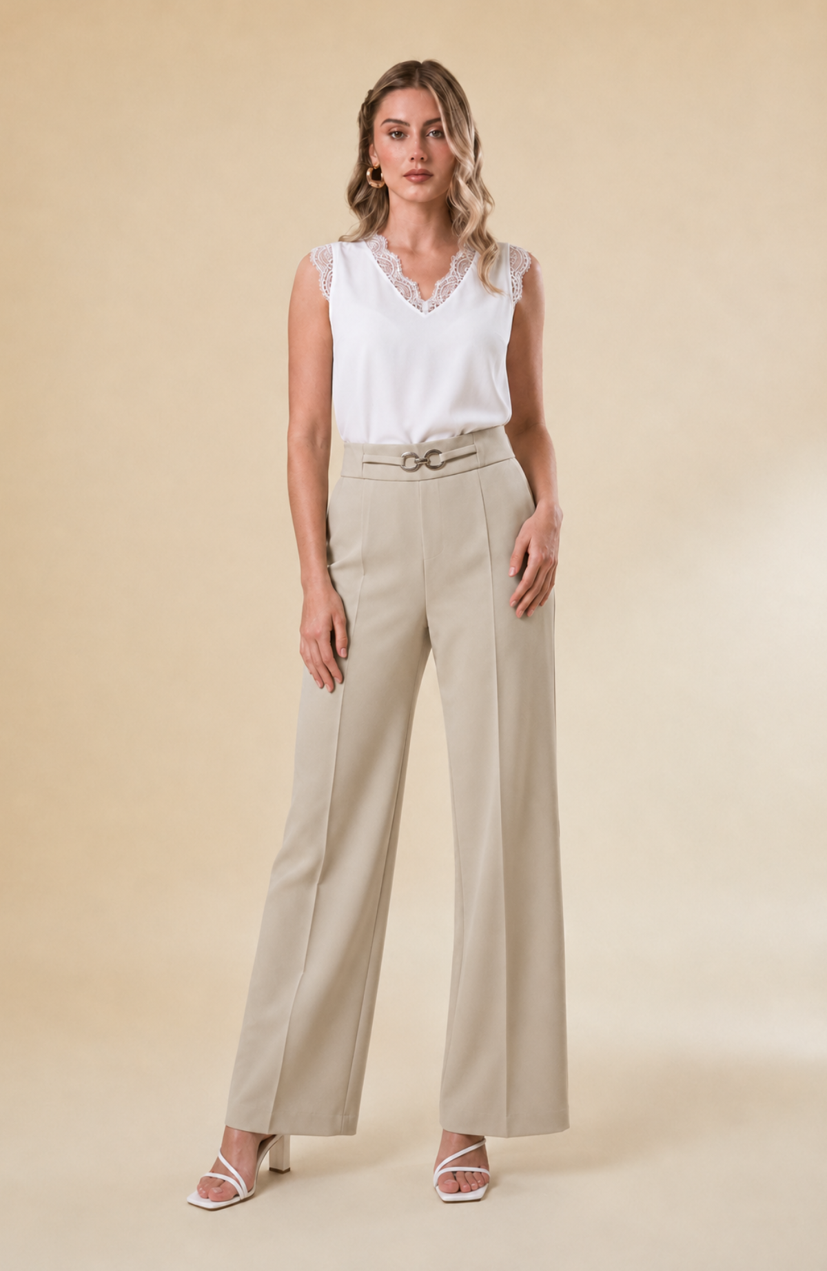 Pantalón Verónica - Beige