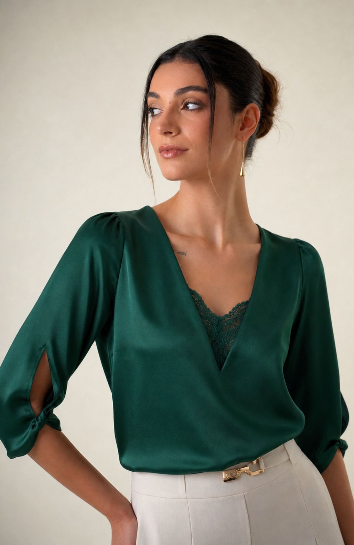 Blusa Valeri - Verde Botella