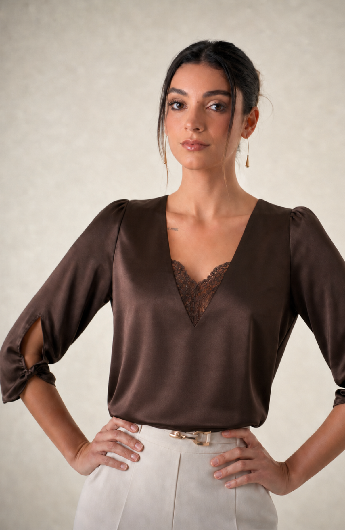Blusa Valeri - Chocolate